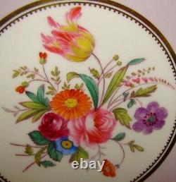 10 C1930 COPELAND SPODE Collamore Lavender H. P. FLORAL 9 1/8 Lunch Plates R4358