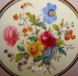 10 C1930 COPELAND SPODE Collamore Lavender H. P. FLORAL 9 1/8 Lunch Plates R4358