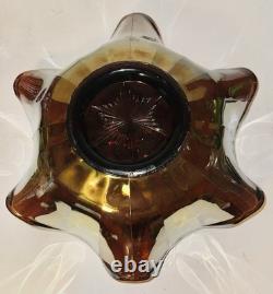10 Millersburg Amethyst Radium Finish Blackberry Wreath Carnival Glass Bowl