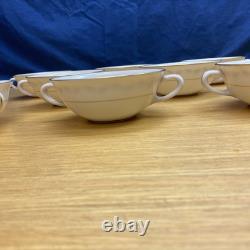 10 Vintage Lenox Golden Wreath Cream Soup Bowls