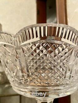 10 Waterford Crystal Georgian Master Cutter Footed Scalloped Centerpiece Bowl