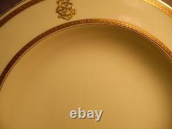 11 Minton R Briggs Boston Bone China Gold Encrusted Band Rimmed Soup Bowls 9.5