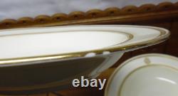 11 Minton R Briggs Boston Bone China Gold Encrusted Band Rimmed Soup Bowls 9.5