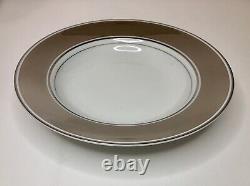 (12) FITZ & FLOYD PLATINUM RONDELET 1981 RIMMED SOUP BOWLS 9 PORCELAIN, Japan