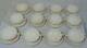12 Wedgwood Queensware Cream Soup Bowls and Underplates Embossed Green Mark