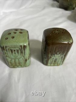 14 Piece Frankoma Pottery Set, Rim Is Chipped On One Bowl, No Other Flaws Found