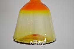 16 BLENKO HUSTED Vtg Mid Century Modern Amberina Glass Decanter Bottle 6122-s