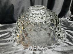 17 ½ Fostoria Punch Bowl, Stand (Also A Serving Bowl) & 12 Cups