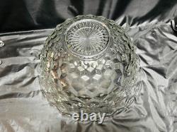 17 ½ Fostoria Punch Bowl, Stand (Also A Serving Bowl) & 12 Cups