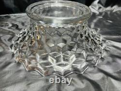 17 ½ Fostoria Punch Bowl, Stand (Also A Serving Bowl) & 12 Cups