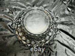 17 ½ Fostoria Punch Bowl, Stand (Also A Serving Bowl) & 12 Cups