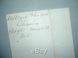 1866 Mt. Washington/Pairpoint Glass Works, signed Wm. Libbey, Howe/Boston, Letter