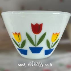 1940s Vintage Fire King Tulip Mixing/Nesting Bowls by Anchor Hocking Set of 3