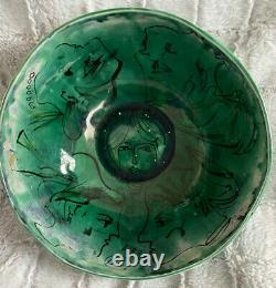 1947 Boris Chatman Mid Century Modernist Expressionist Pottery Bowl Signed