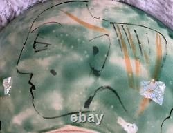 1947 Boris Chatman Mid Century Modernist Expressionist Pottery Bowl Signed