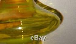 1960-61 Husted Blenko glass 22 Jonquil Chessman Decanter 5929-S Yellow