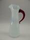 1960 Blenko Rialto Opalescent Glass pitcher 7-TO by Wayne Husted Signed
