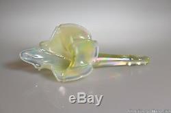 1997 No. 7601 TS Epergne Fenton STRETCH GLASS TOPAZ OPAL Historical Collection