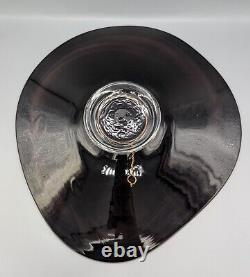 1998 Henry Summa Art Glass Footed Pedestal Bowl Plate 16.25 Signed