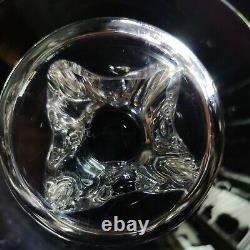 1 (One) STEUBEN MORNING GLORY Crystal Pedestal Bowl 8133 Signed DISCONTINUED