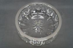 20th Century Floral Pattern Clear Cut Crystal & 800 European Silver Rim Bowl
