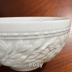 (2) Bernardaud Louvre Rice Bowl White Set of 2 w Chip Read French Porcelain