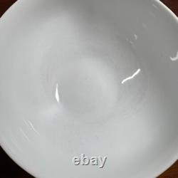 (2) Bernardaud Louvre Rice Bowl White Set of 2 w Chip Read French Porcelain
