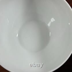 (2) Bernardaud Louvre Rice Bowl White Set of 2 w Chip Read French Porcelain