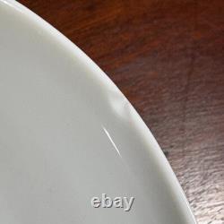 (2) Bernardaud Louvre Rice Bowl White Set of 2 w Chip Read French Porcelain