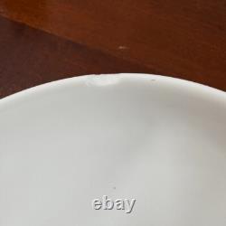 (2) Bernardaud Louvre Rice Bowl White Set of 2 w Chip Read French Porcelain