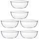 2 Pcs Glass Salad Bowl Food Storage Containers Basket Popcorn for Bowls