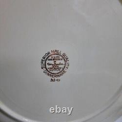 33 Piece Lot Superior Hall Quality Dinnerware Set Thanksgiving Fall Leaf Holiday