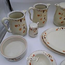 33 Piece Lot Superior Hall Quality Dinnerware Set Thanksgiving Fall Leaf Holiday