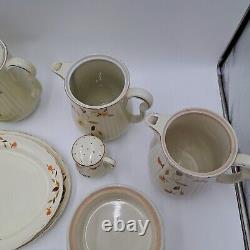33 Piece Lot Superior Hall Quality Dinnerware Set Thanksgiving Fall Leaf Holiday