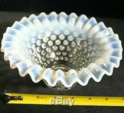 38pc Fenton French Opalescent Hobnail Moonstone. Rare Pieces! No Reserve