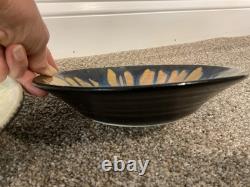 3 Crystalline Glaze Pottery Bowls2 Edgecomb Potters + Kent Folette signed