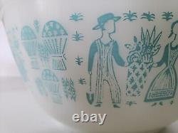 3 Three Vintage PYREX BUTTERPRINT Mixing Bowls, Lot 403-402-401