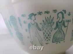 3 Three Vintage PYREX BUTTERPRINT Mixing Bowls, Lot 403-402-401