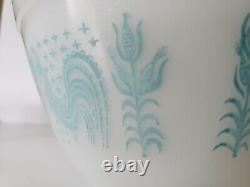 3 Three Vintage PYREX BUTTERPRINT Mixing Bowls, Lot 403-402-401