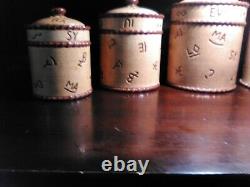 4PC MONTANA LIFESTYLES BRANDED CANISTER SET Unused