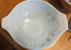 4PC Pyrex Early American Cinderella Mixing Nesting Bowls 441 442 443 444 MINT