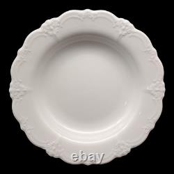 4 Hutschenreuther Baronesse White Rim Soup Bowls 9 Tirschenreuth Germany EUC