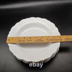 4 Hutschenreuther Baronesse White Rim Soup Bowls 9 Tirschenreuth Germany EUC