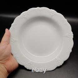 4 Hutschenreuther Baronesse White Rim Soup Bowls 9 Tirschenreuth Germany EUC