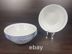 4 Nice Seltmann Weiden Bavaria Rainbow Blue 6 1/4 Cereal Soup Salad Bowls