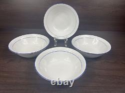 4 Nice Seltmann Weiden Bavaria Rainbow Blue 6 1/4 Cereal Soup Salad Bowls