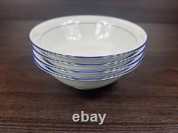 4 Nice Seltmann Weiden Bavaria Rainbow Blue 6 1/4 Cereal Soup Salad Bowls