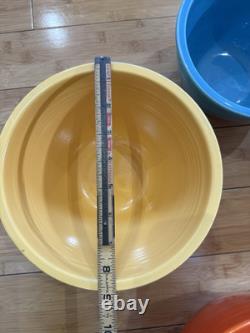 4 Piece Set Of Vintage Fiestaware Mixing Bowls