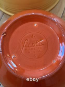 4 Piece Set Of Vintage Fiestaware Mixing Bowls