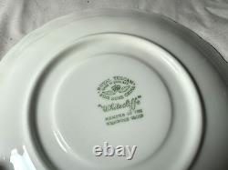 4 Tuscan Whitecliffe Dover Cream Handle Soup Bowls & 12 Soup Saucers -free Ship